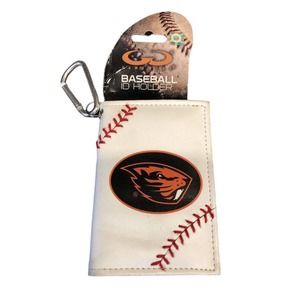 Oregon State‎ Beavers Classic Baseball ID Holder One Size White Wallet